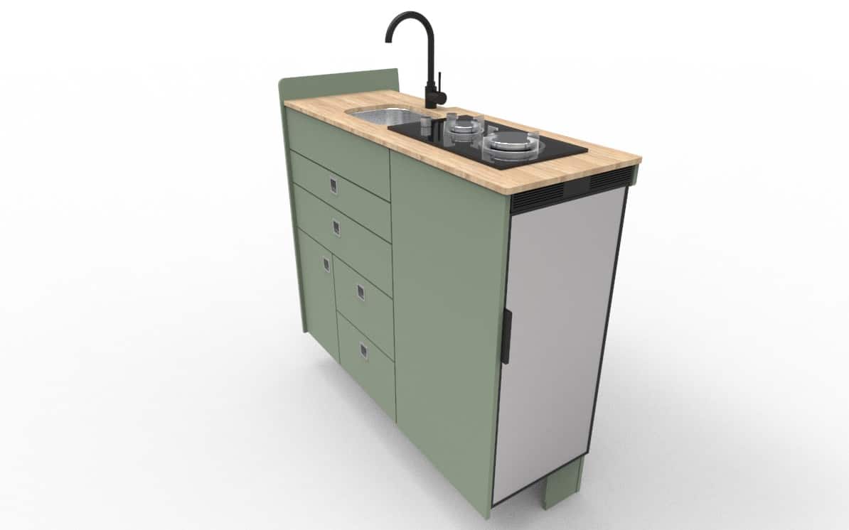 EVO V8 – LARGE VANS Side door kitchen pod - Image 2