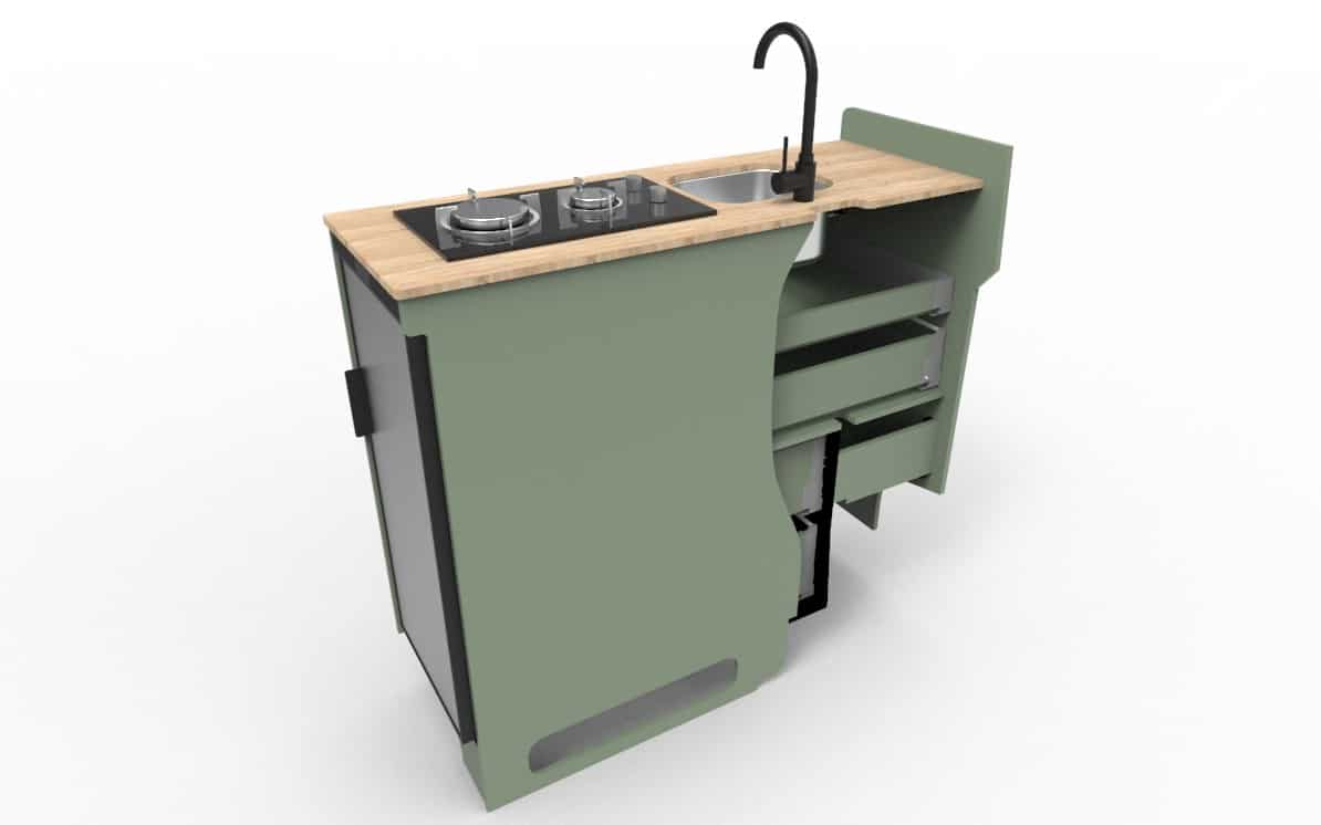 EVO V8 – LARGE VANS Side door kitchen pod - Image 5