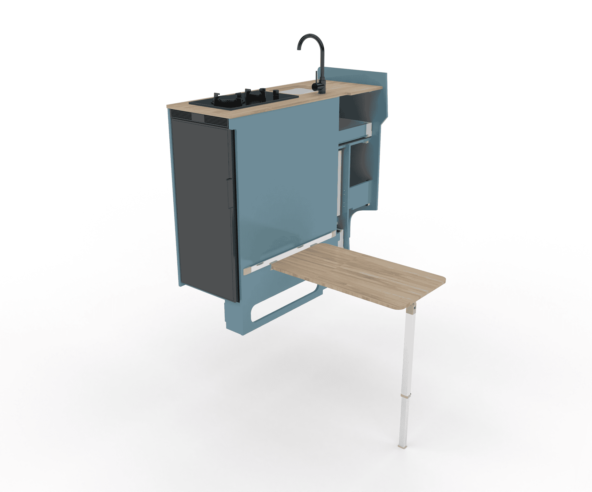 Exterior table , mito rail & adjustable height leg