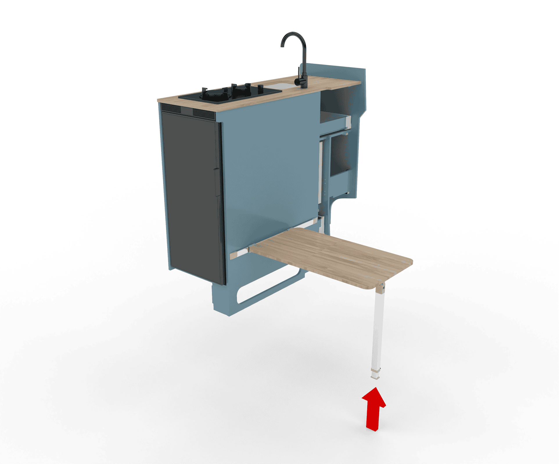 Exterior table , mito rail & adjustable height leg - Image 2