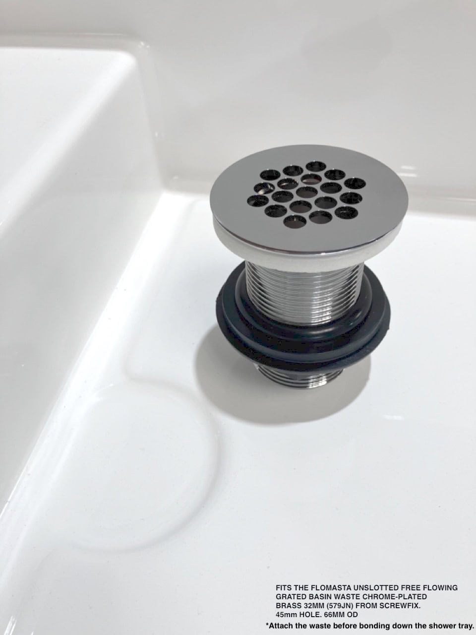 Sink Waste to fit Evo Design Shower Trays all models.