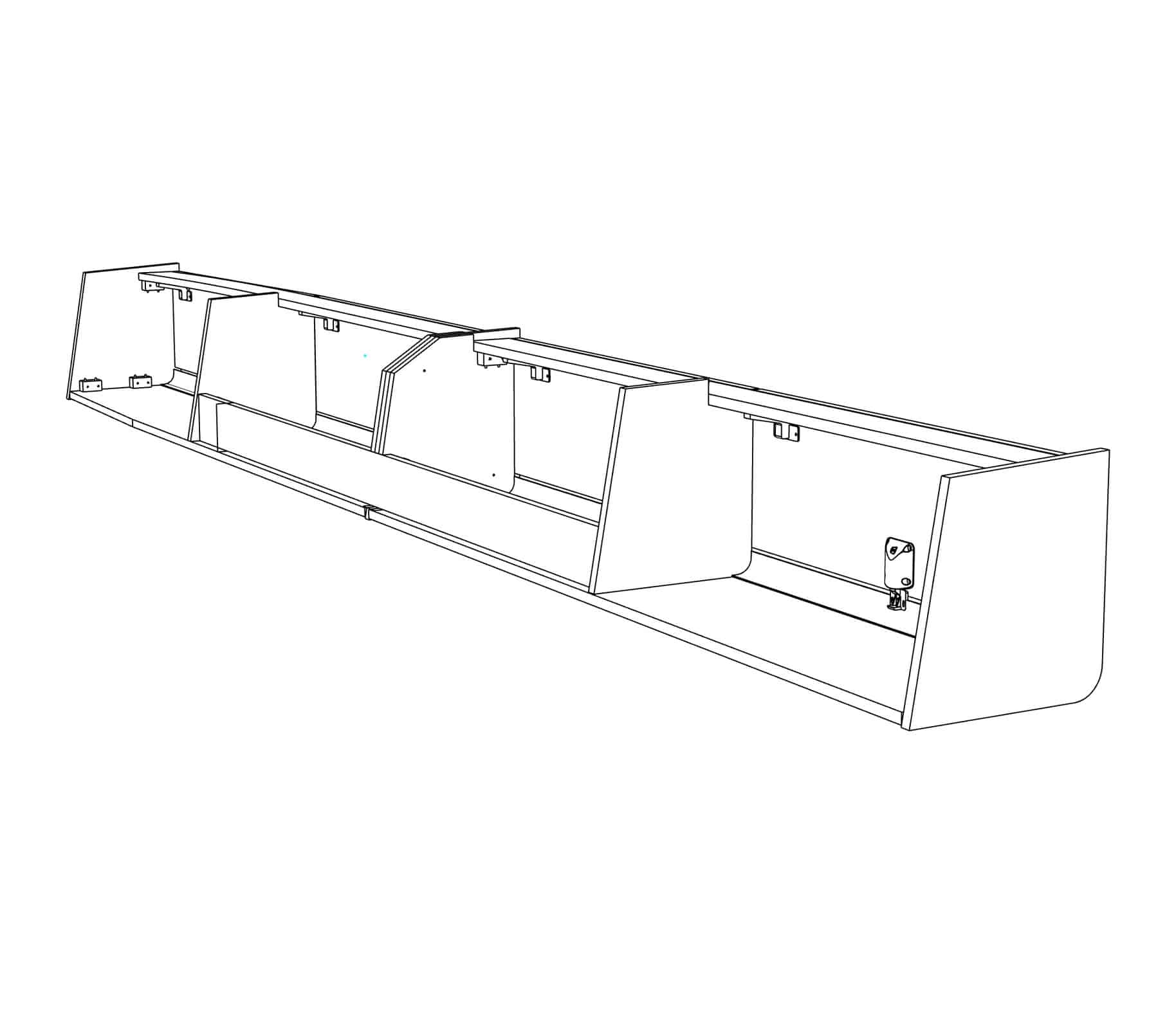Locker X - 3037mm - Crafter 2017+ - 4 Doors - Image 13