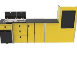 Alternative view of EVO 2.6 PRO LWB VAN T4 / T5 / T6 (Half Wardrobe)
