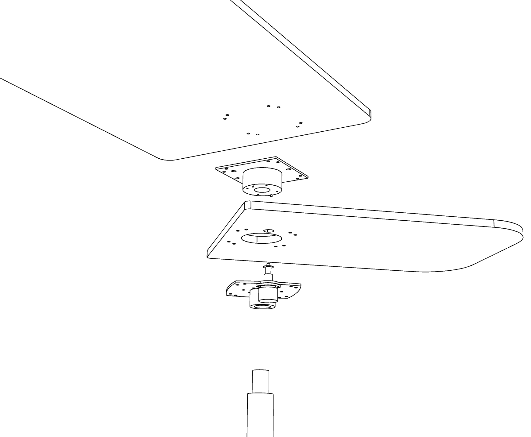 iLSE Rotating table leg + twin worktops tops + mito table rail - Image 9