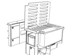 Alternative view of Lifting bed with storage ( Y ) VW crafter 2017 to present MWB van