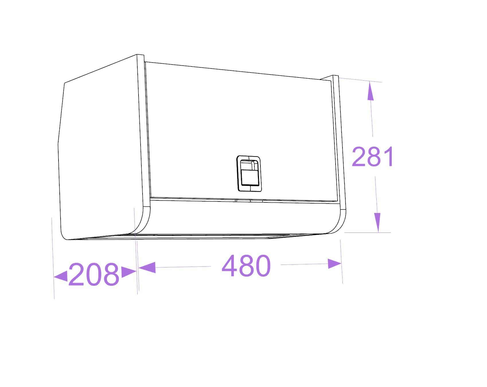 Locker Q 480mm Sprinter LWB (D4) Over sink - Image 3
