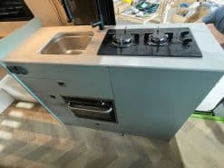 Alternative view of EVO V8 + Oven/Microwave Side door kitchen pod