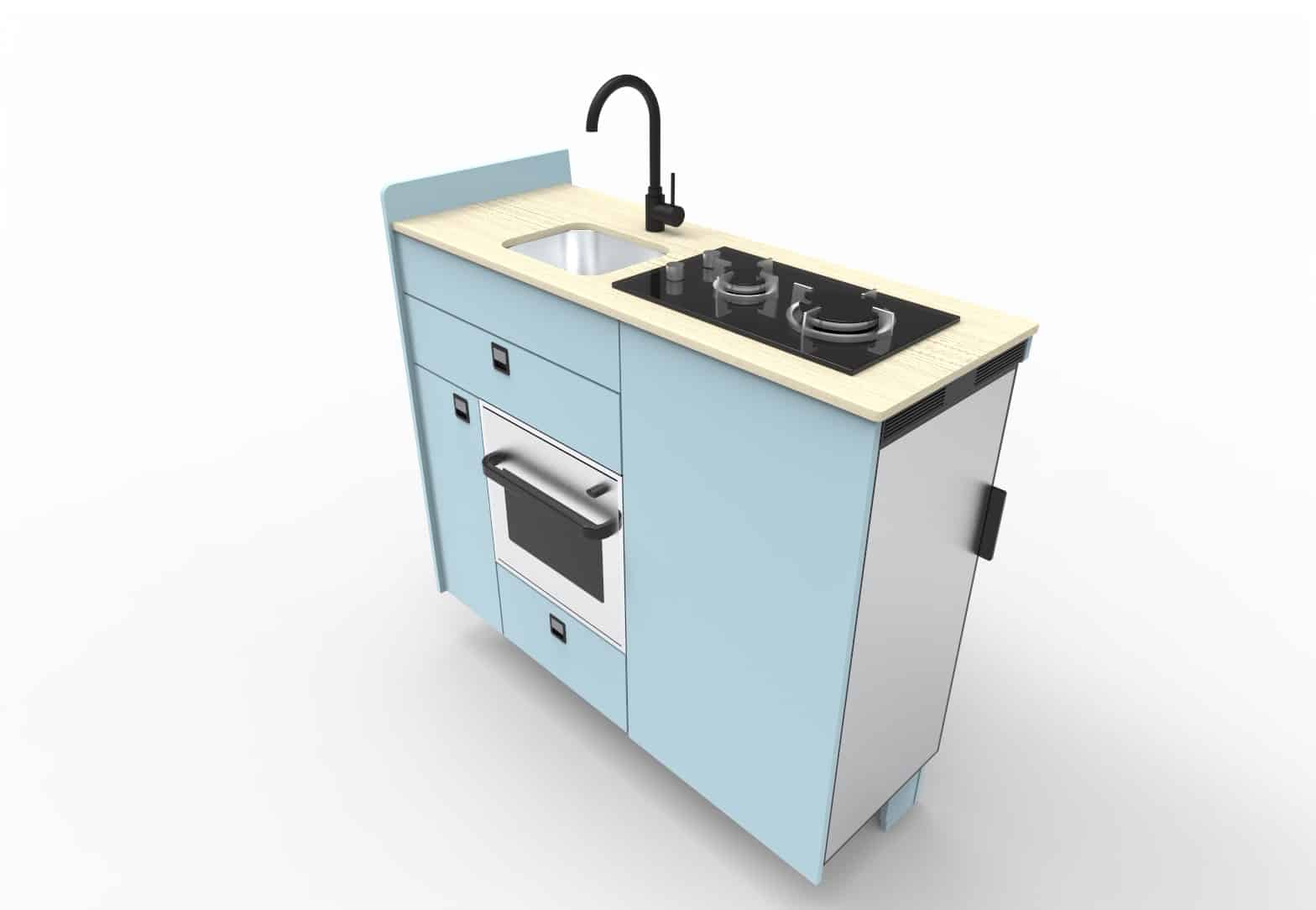 EVO V8 + Oven/Microwave Side door kitchen pod - Image 6