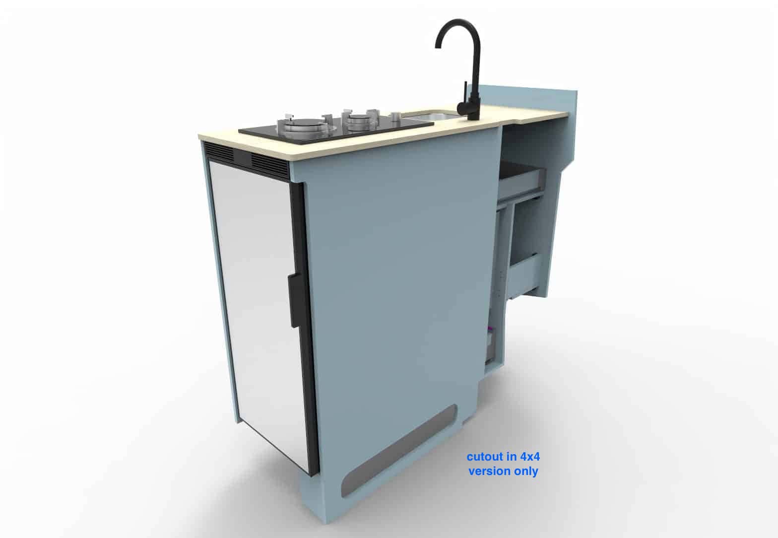 EVO V8 + Oven/Microwave Side door kitchen pod - Image 14