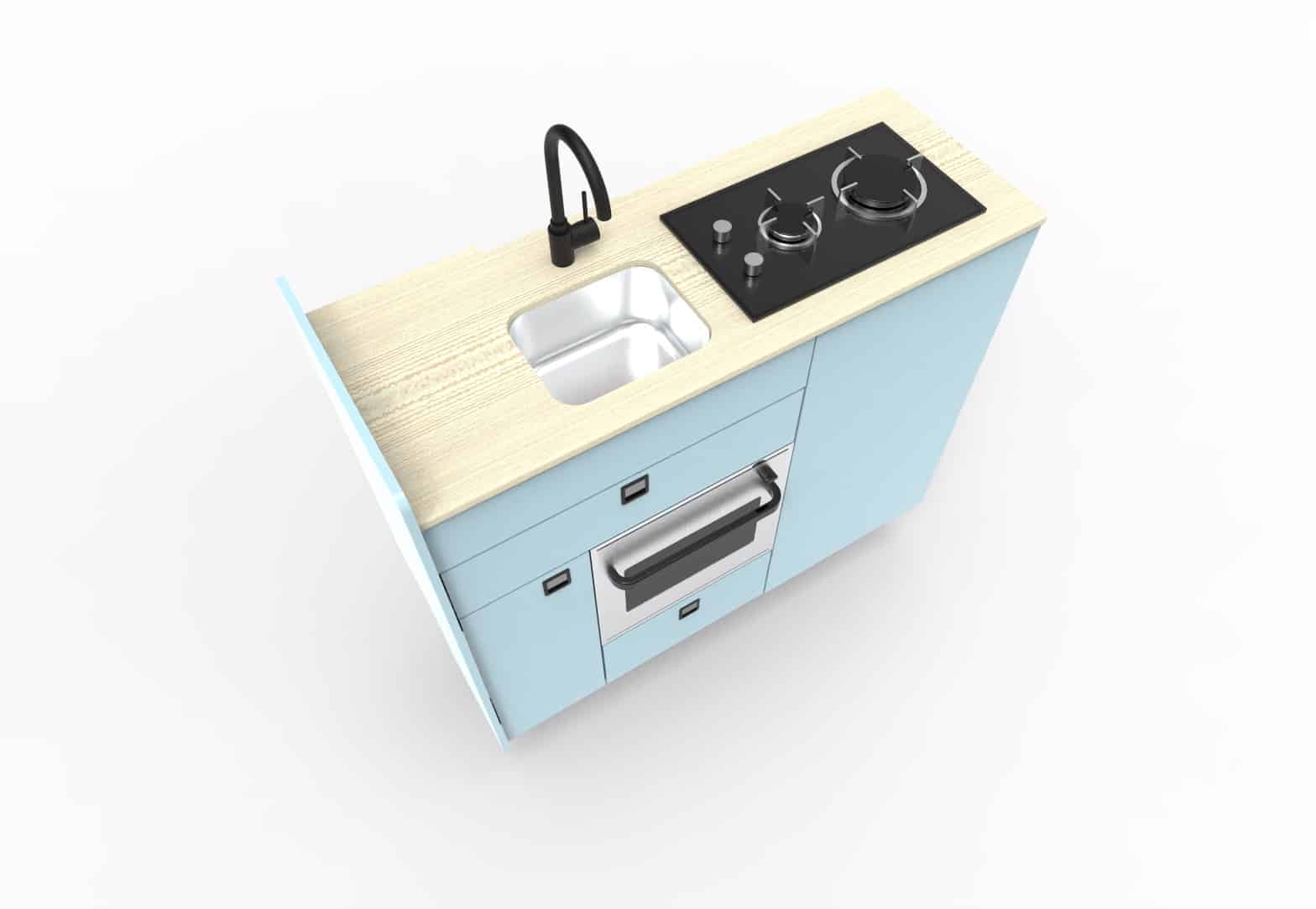 EVO V8 + Oven/Microwave Side door kitchen pod - Image 7