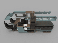 Alternative view of Design 4 Plan View - Sprinter LWB & Product List