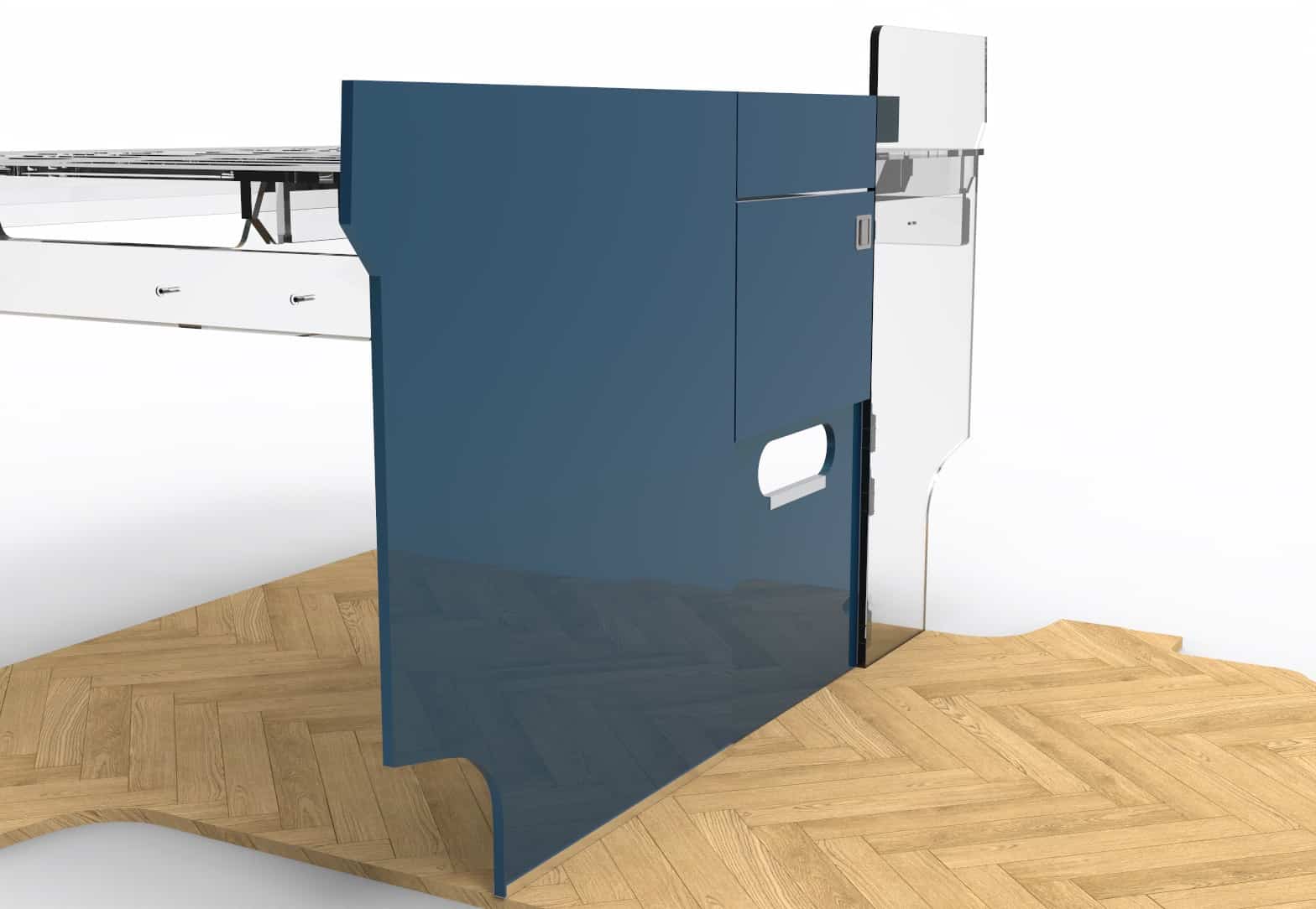 GARAGE DOOR DIVIDER + Slide out panel + Hinged door - New Shape crafter - Image 5
