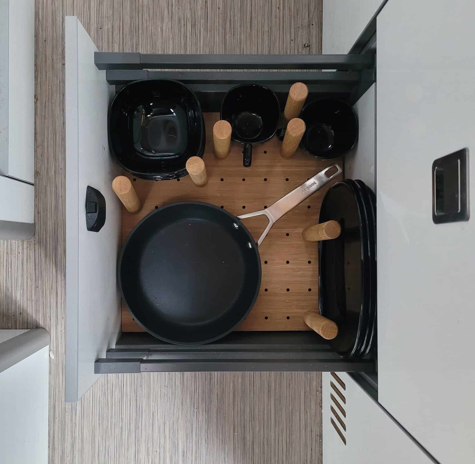 Bamboo Draw Organiser with 6 posts ( EVO 6 ) - Image 2