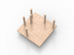 Bamboo Draw Organiser with 6 posts ( EVO 6 )