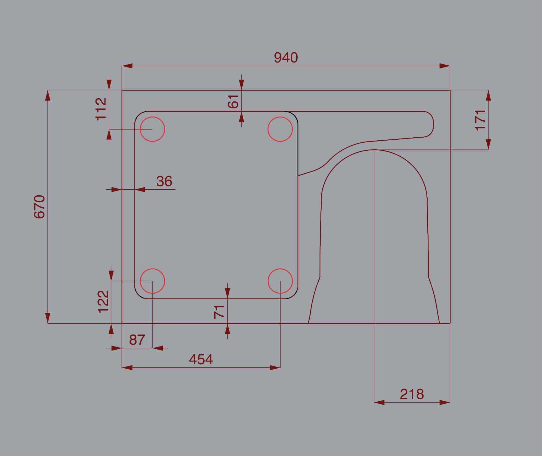 SHOWER TRAY A1 ( Fits the THETFORD 220 & 260 series ) - Image 5