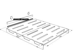 Alternative view of REAR BED PLATFORM LWB Sprinter ( D4 ) / Crafter 2006 - 2018 Black Hex