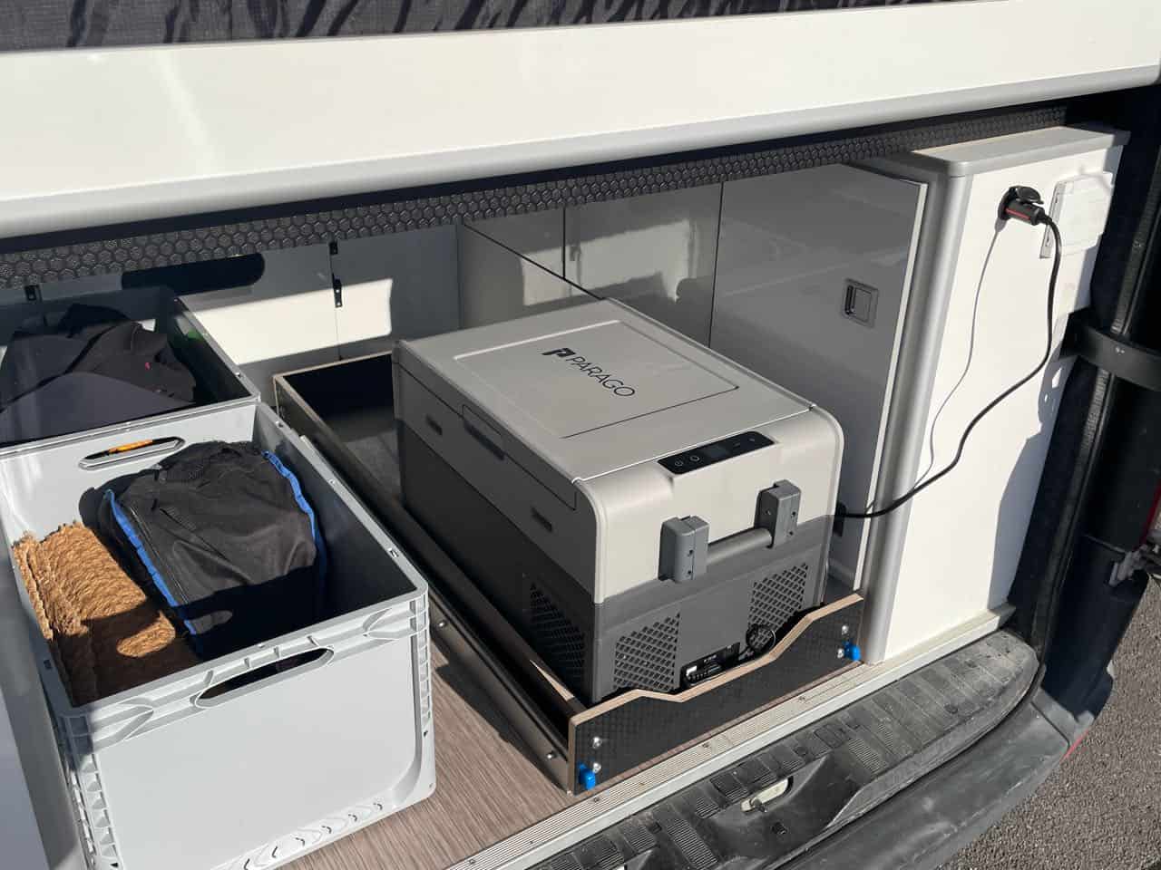 Rear under the bed sliding drawer-small- VW Crafter ( 500mm x 1220mm) - Image 4