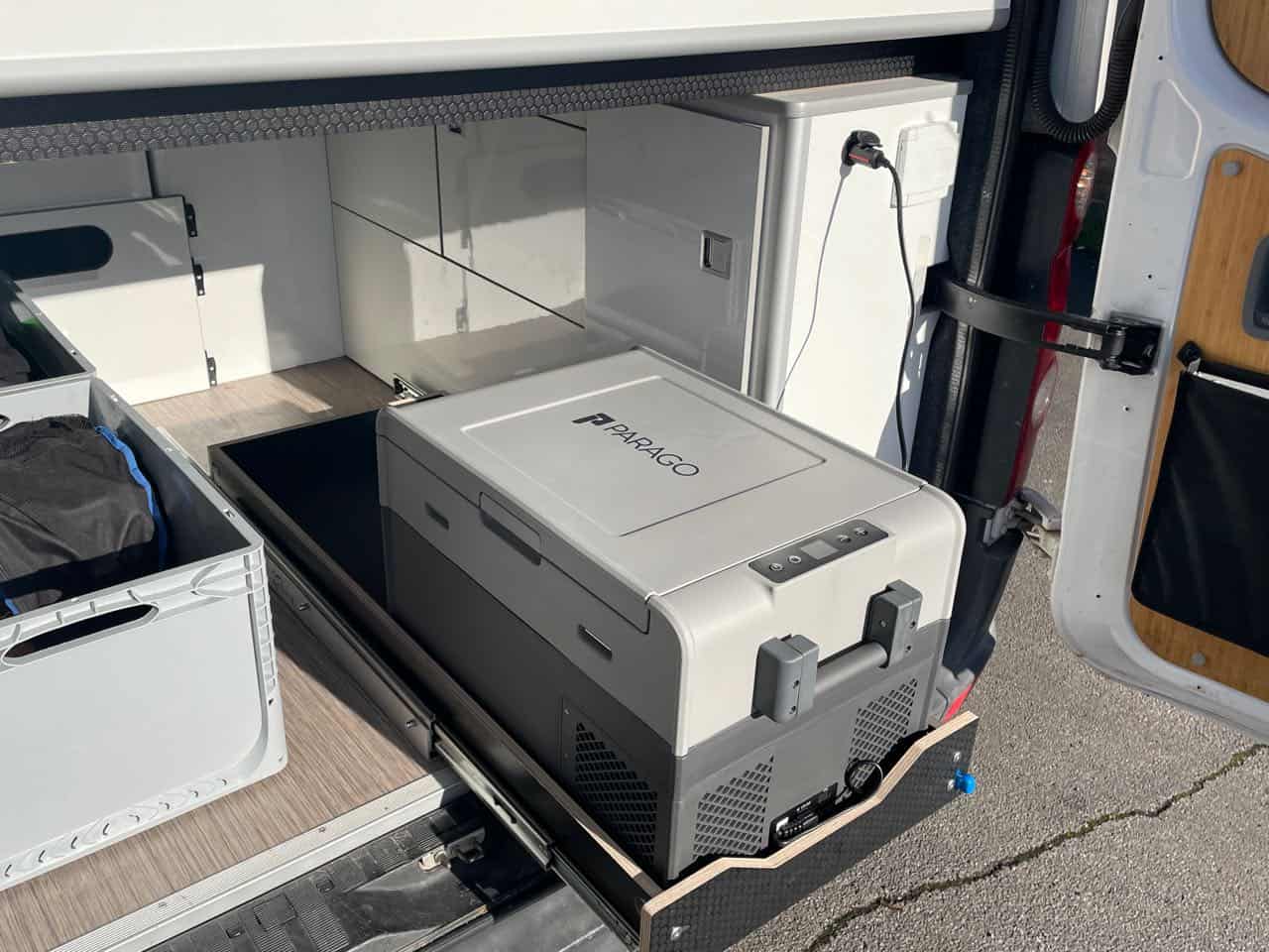 Rear under the bed sliding drawer-small- VW Crafter ( 500mm x 1220mm) - Image 6