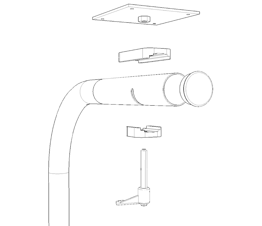 EVO STAINLESS STEEL SWING OUT PASSENGER SEAT LEG AND TABLE ( Folds vertically to store ) - Image 10