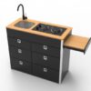 V5.2 – LARGE VANS Side door kitchen pod (ALL DRAWERS