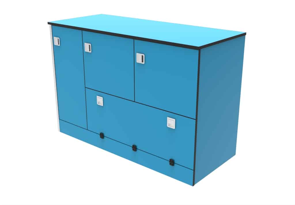Custom Size van rear storage