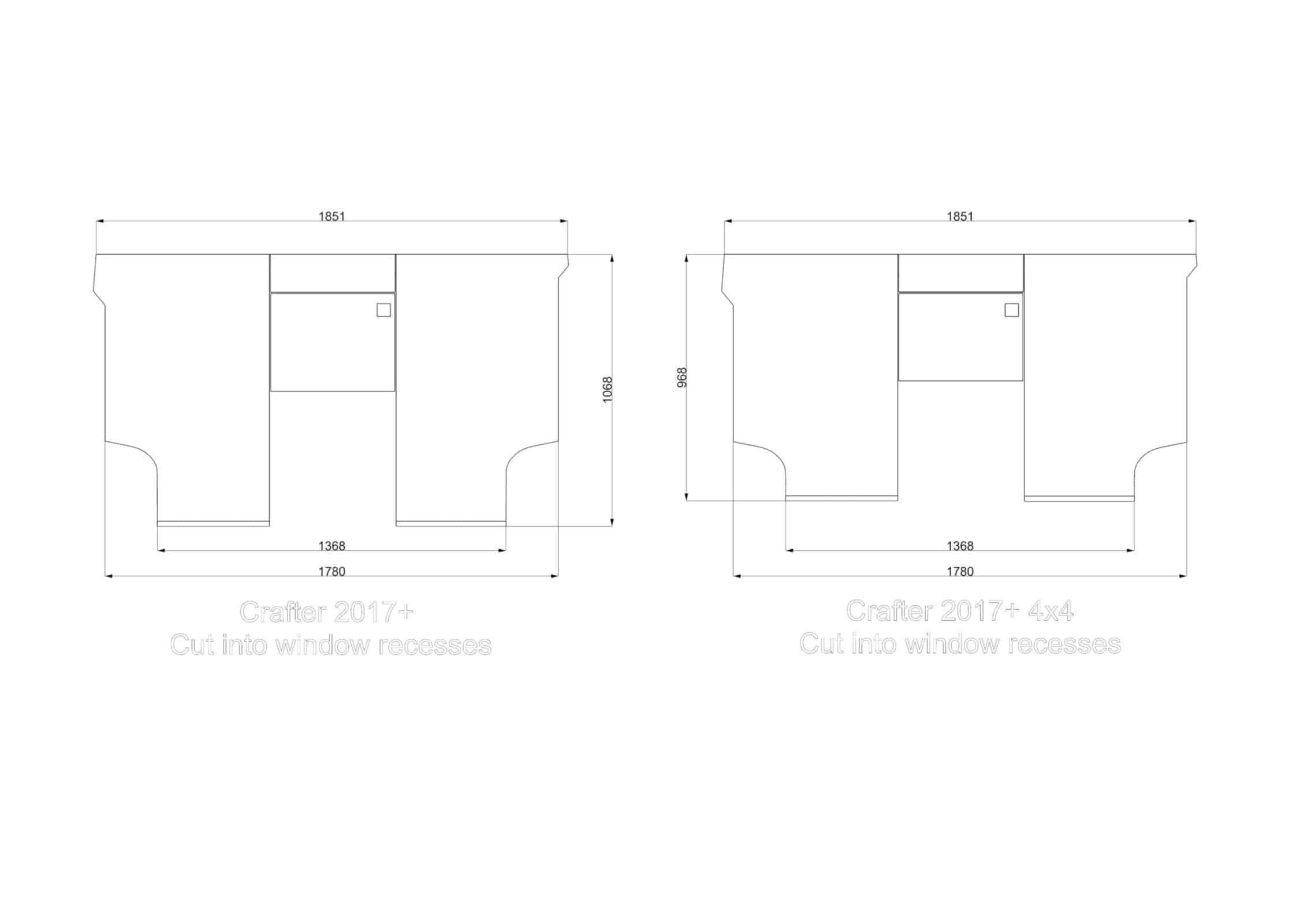 Under Bed Partition + Hinged Door & Removable Lower Panel - Image 3