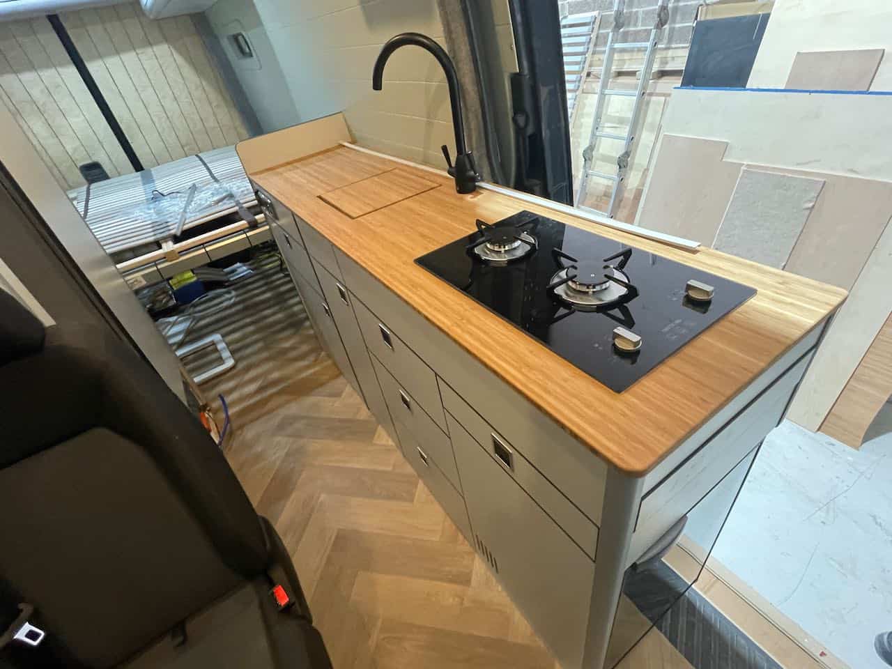 EVO V6 XL LARGE VANS Side door kitchen pod Extended 550mm - Image 2