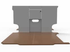 Under Bed Partition + Hinged Door & Removable Lower Panel