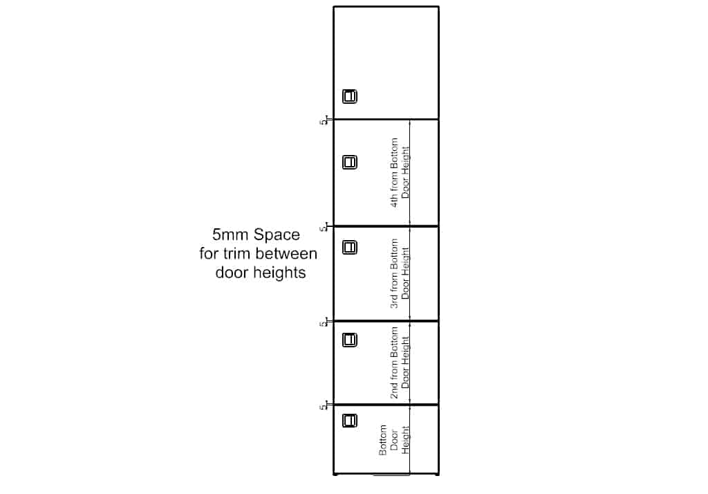 Custom size campervan cupboard parametric design
