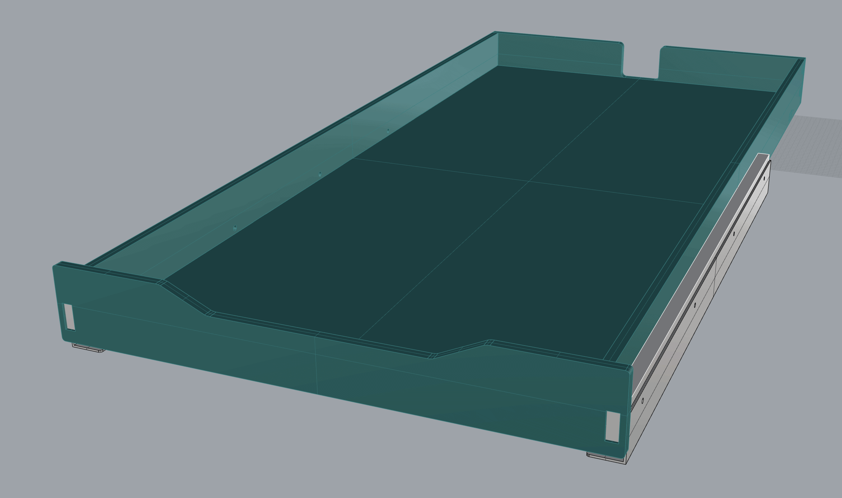 Under bed sliding drawer - 1300 x 800mm - Image 4