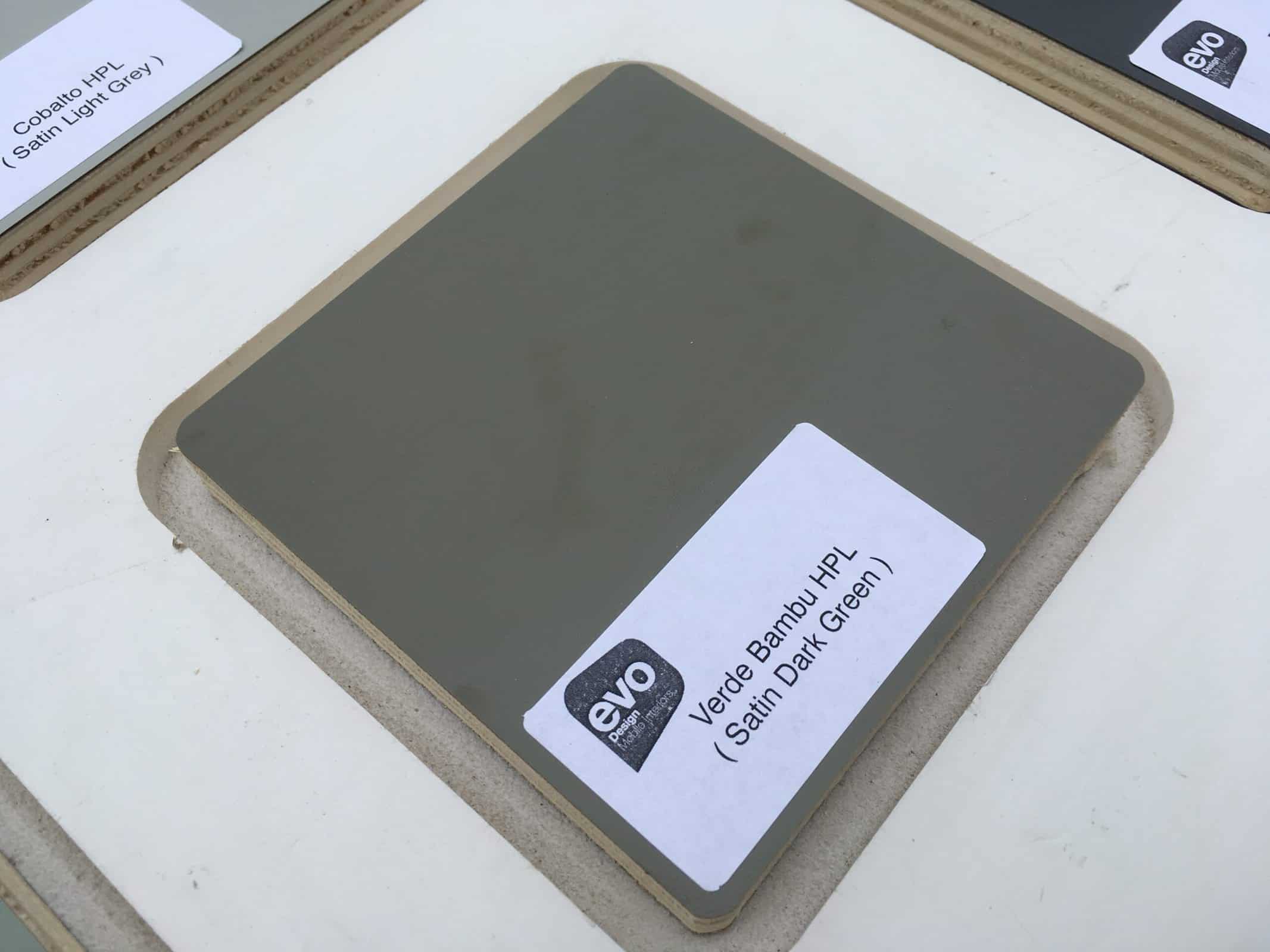 VERDE BAMBU HPL (Satin Dark Green ) lightweight plywood