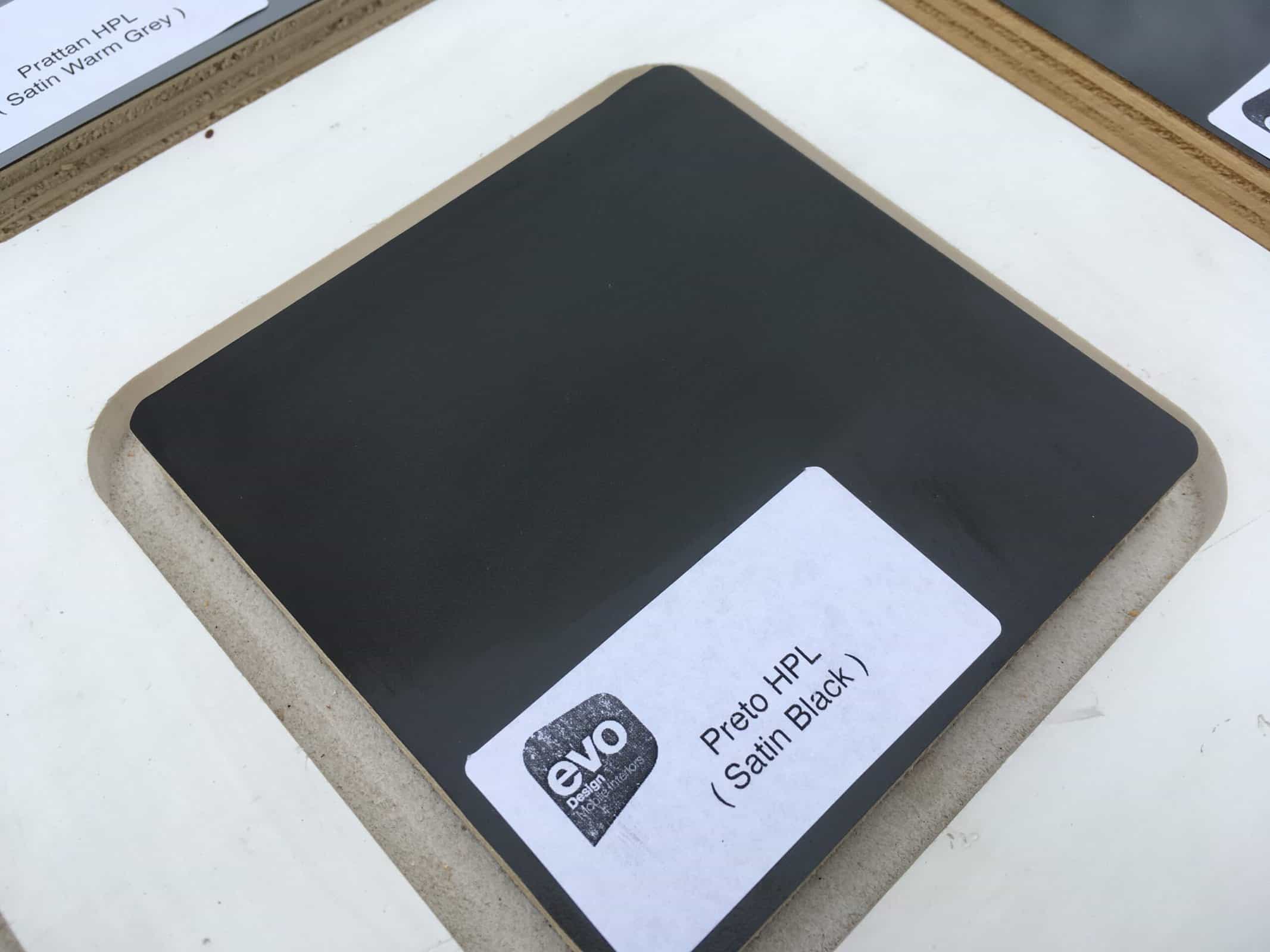 Preto HPL ( Satin Black ) lightweight plywood