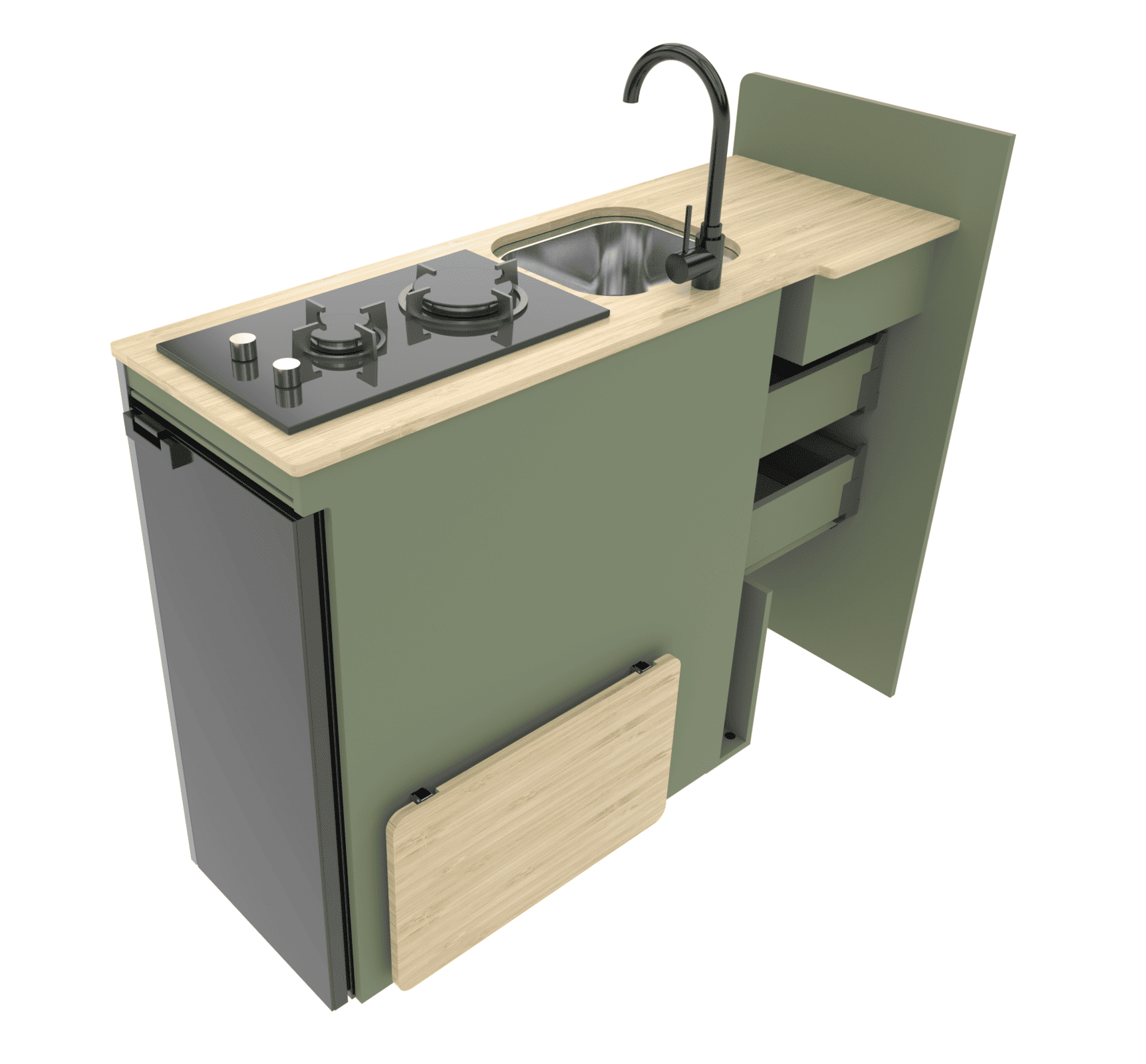 Table A (Side Door Fold up in Bamboo) - Image 4