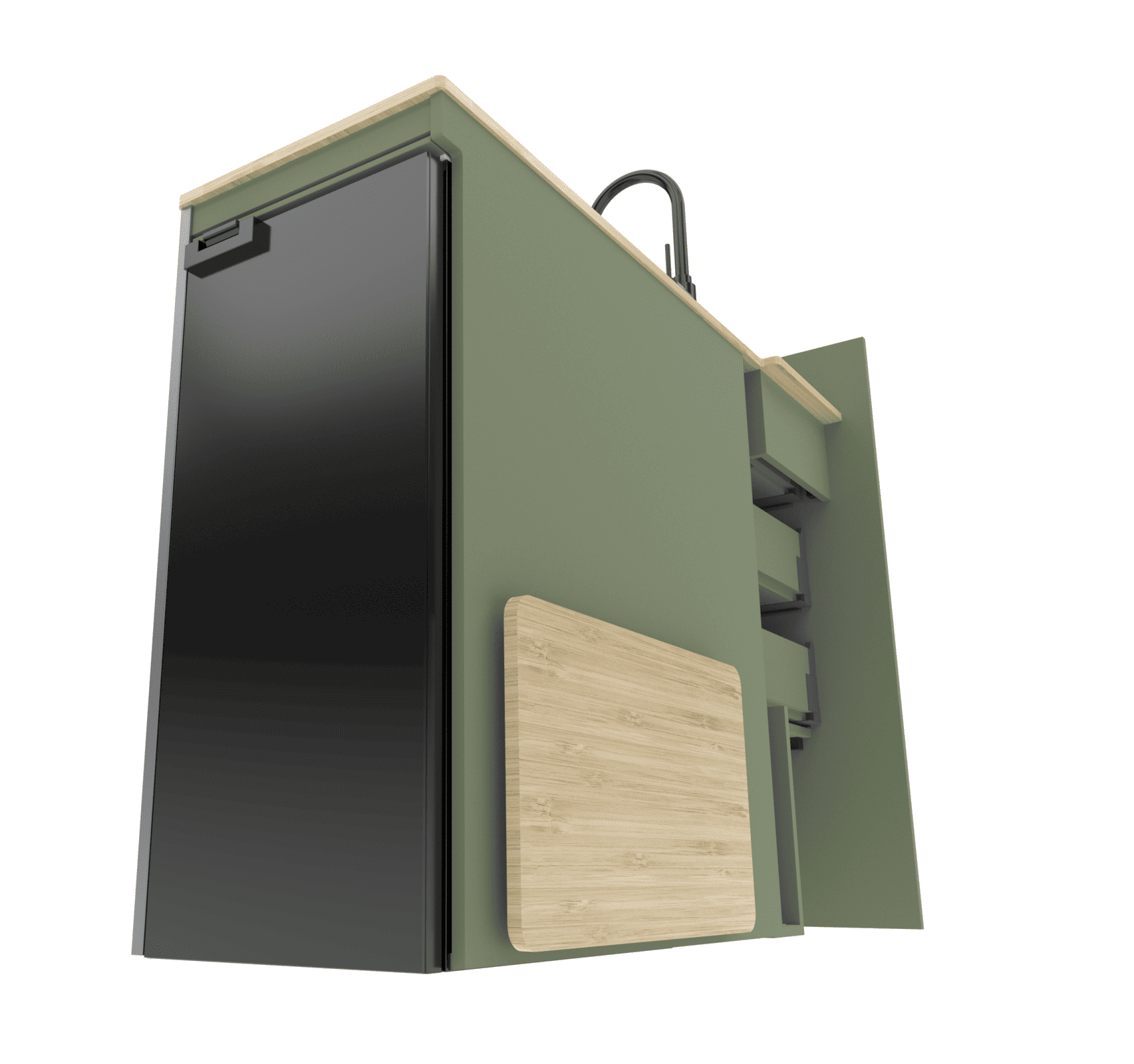 Table A (Side Door Fold up in Bamboo) - Image 7