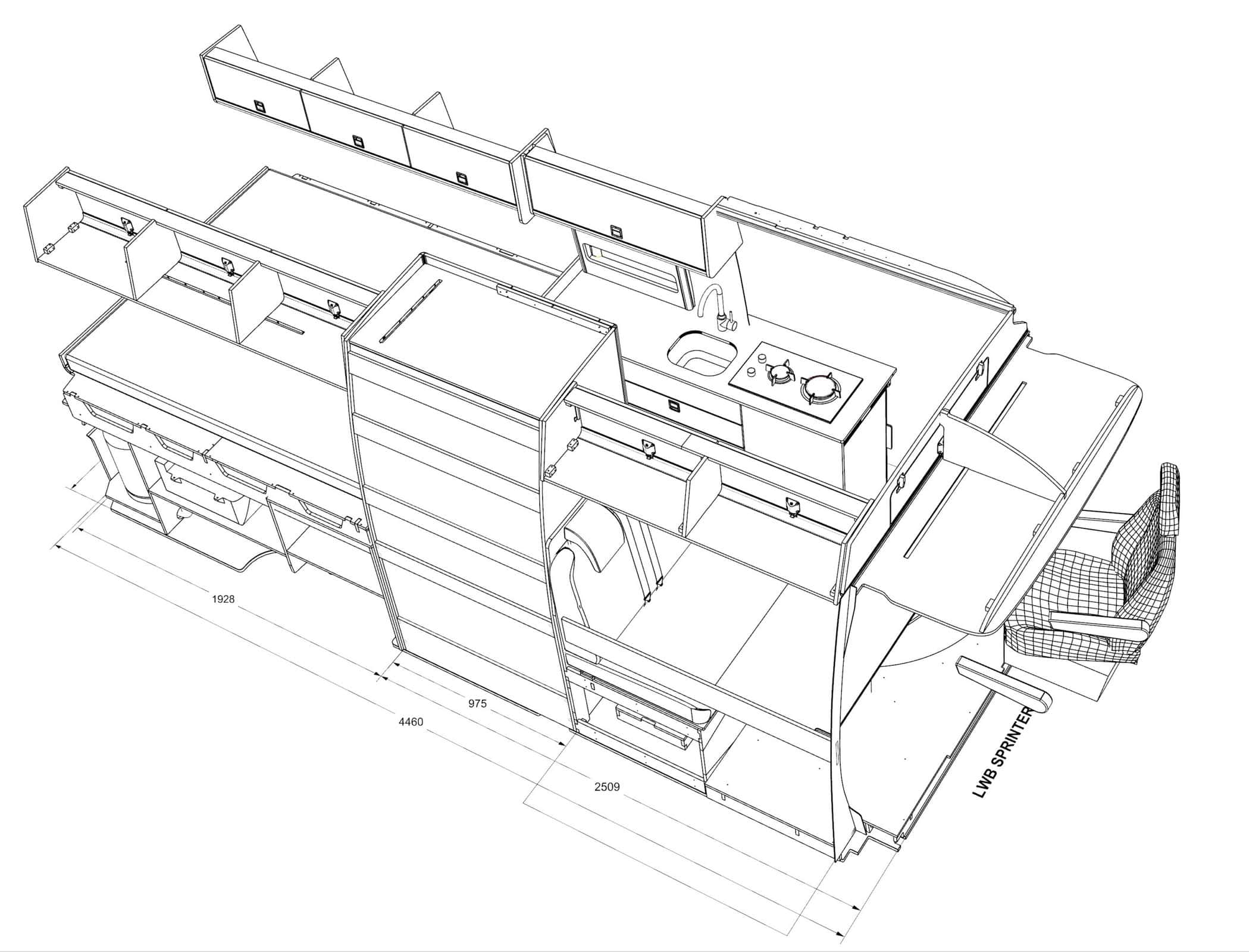 Design 4.1 Plan View - Sprinter LWB & Product List - Image 5