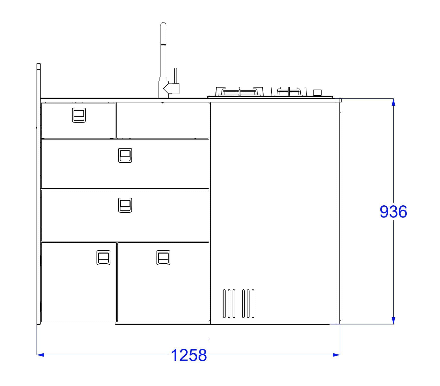 EVO V11.1 LARGE VANS Side door kitchen pod - Image 13