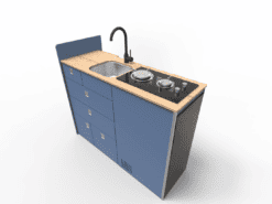 Alternative view of EVO V11 LARGE VANS Side door kitchen pod