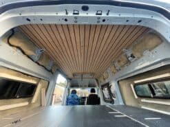 Crafter 2017 onwards - NEW SHAPE - LWB HIGH ROOF PANELS ( Bamboo with grooves supplied 8 Black Marker Pens + Black Screws )