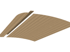 SWB Roof Panels - VW T5 - bamboo grooves - COLLECTION ONLY