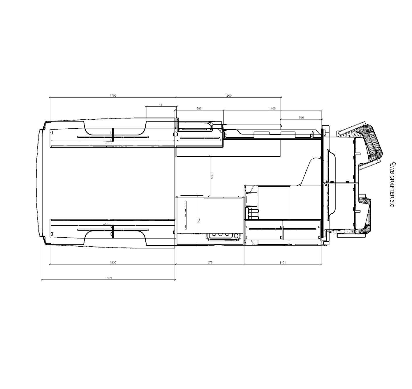 Plan view D3.1- Crafter LWB >2017 & Product List