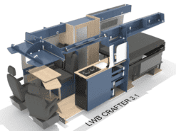 Alternative view of Plan view D3.1- Crafter LWB >2017 & Product List