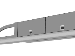 DRIVER SIDE INTO CAB LOCKER B (Crafter 2017+ MWB)