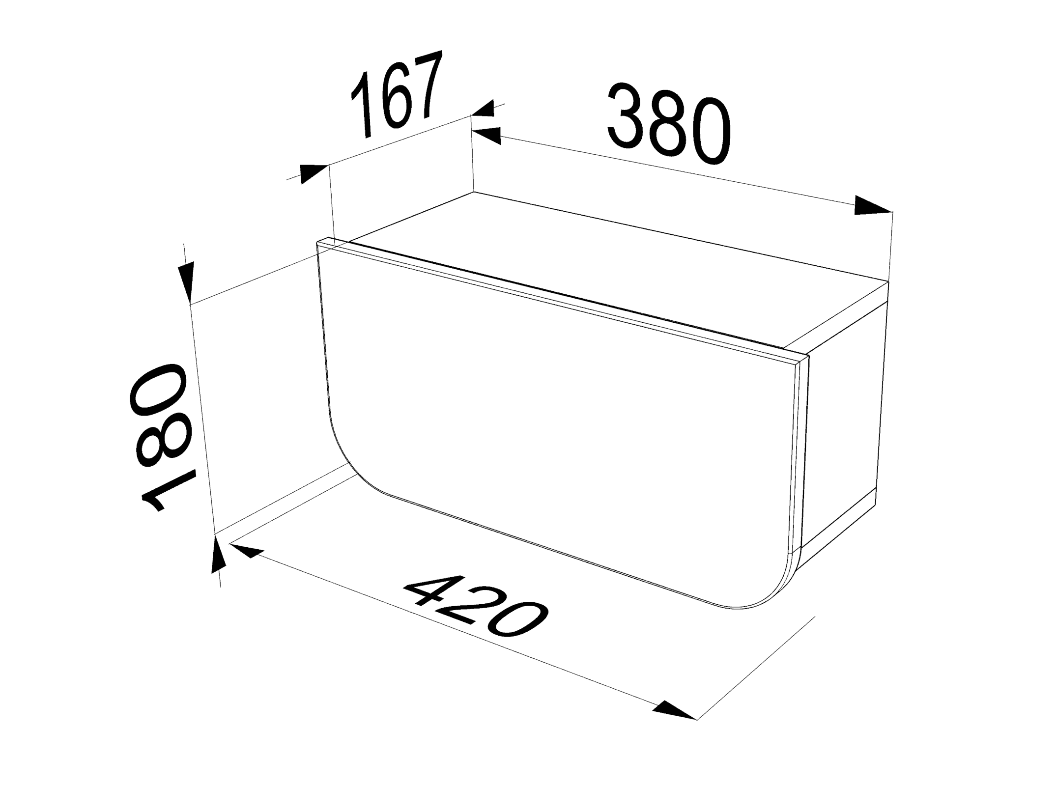 Shower storage Cupboard A ( Gloss White ) - Image 7