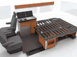 Alternative view of EVO U-SHAPE BED SYSTEM (FOLDING) FOR T5/T6 SWB