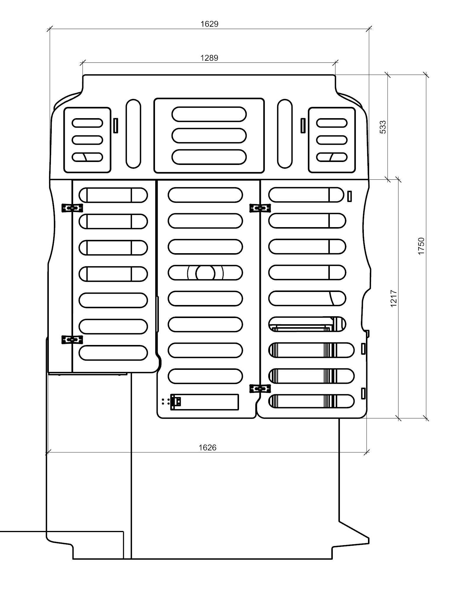 EVO U-SHAPE BED SYSTEM (FOLDING) FOR T5/T6 SWB - Image 9