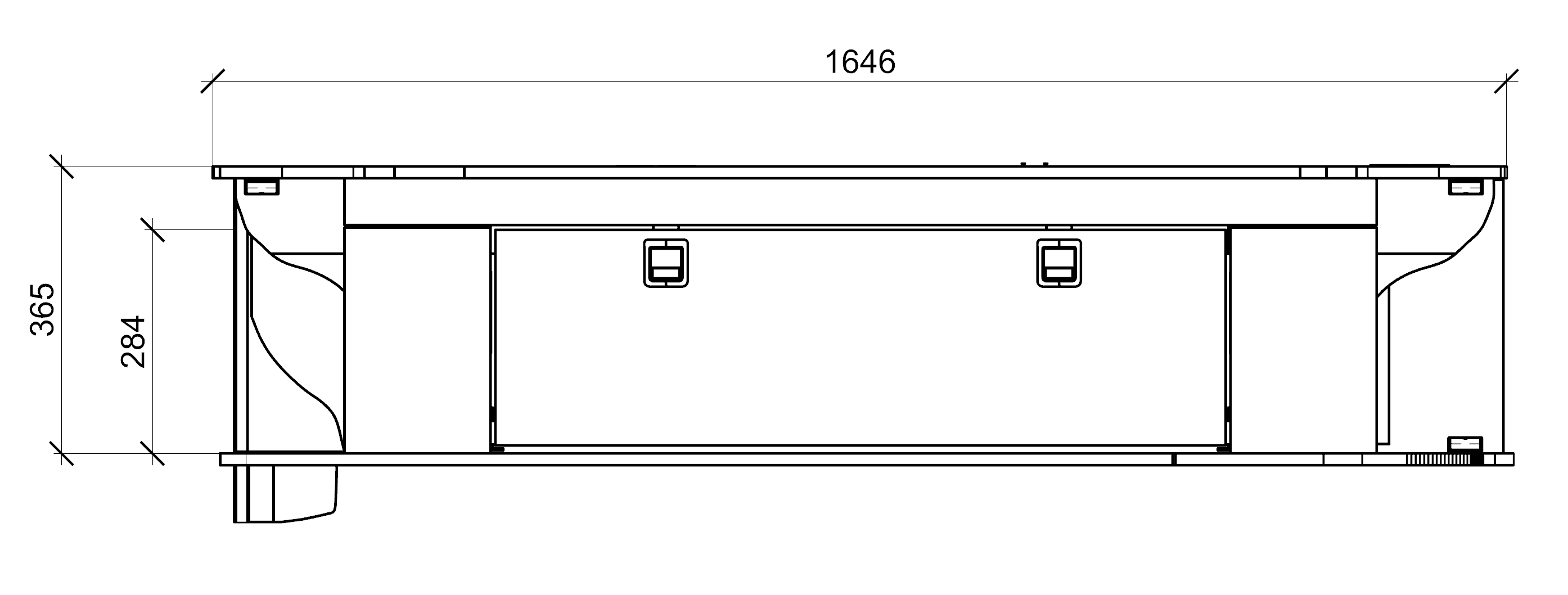EVO U-SHAPE BED SYSTEM (FOLDING) FOR T5/T6 SWB - Image 11