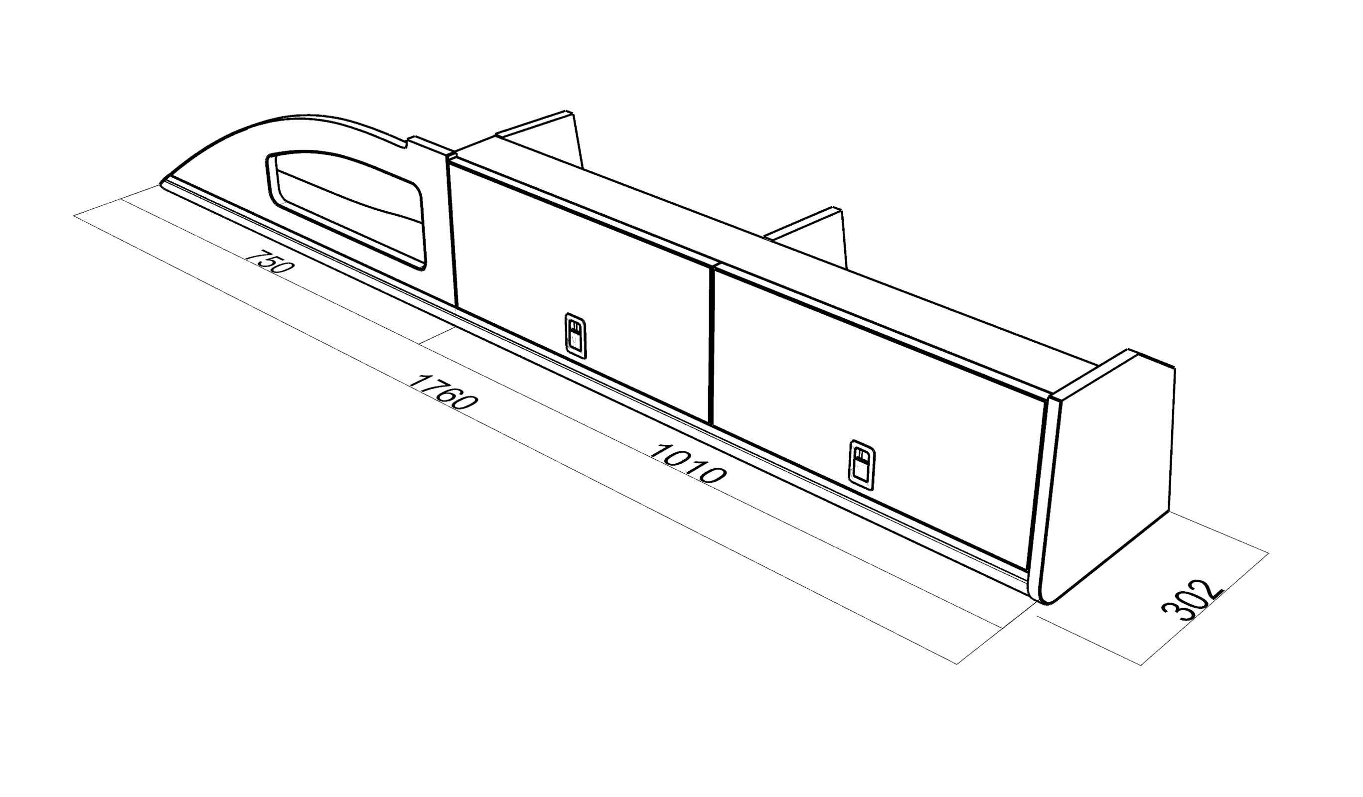 DRIVER SIDE INTO CAB LOCKER B (Crafter 2017+ MWB) - Image 5