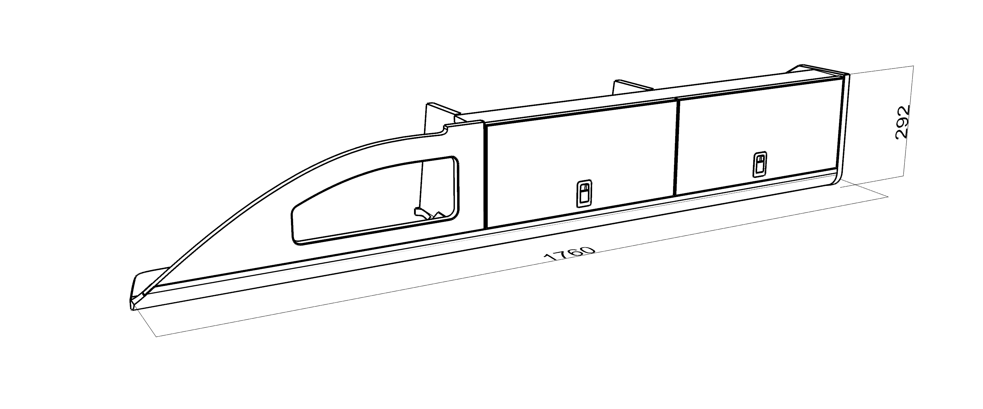 DRIVER SIDE INTO CAB LOCKER B (Crafter 2017+ MWB) - Image 6