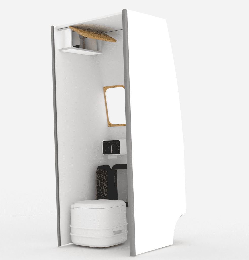 Shower storage Cupboard A ( Gloss White ) - Image 2