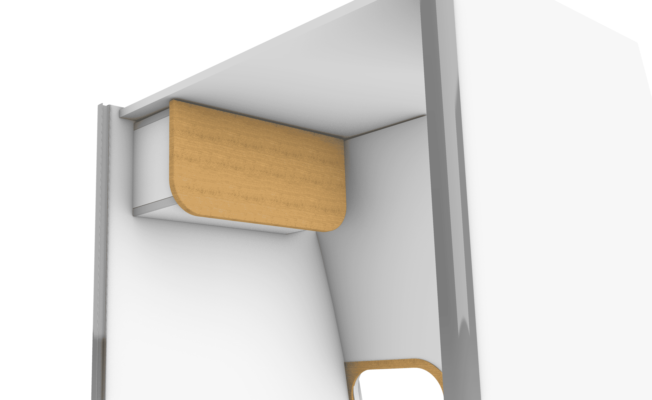 Shower storage Cupboard A ( Gloss White )